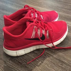 Red Nike Free 5.0